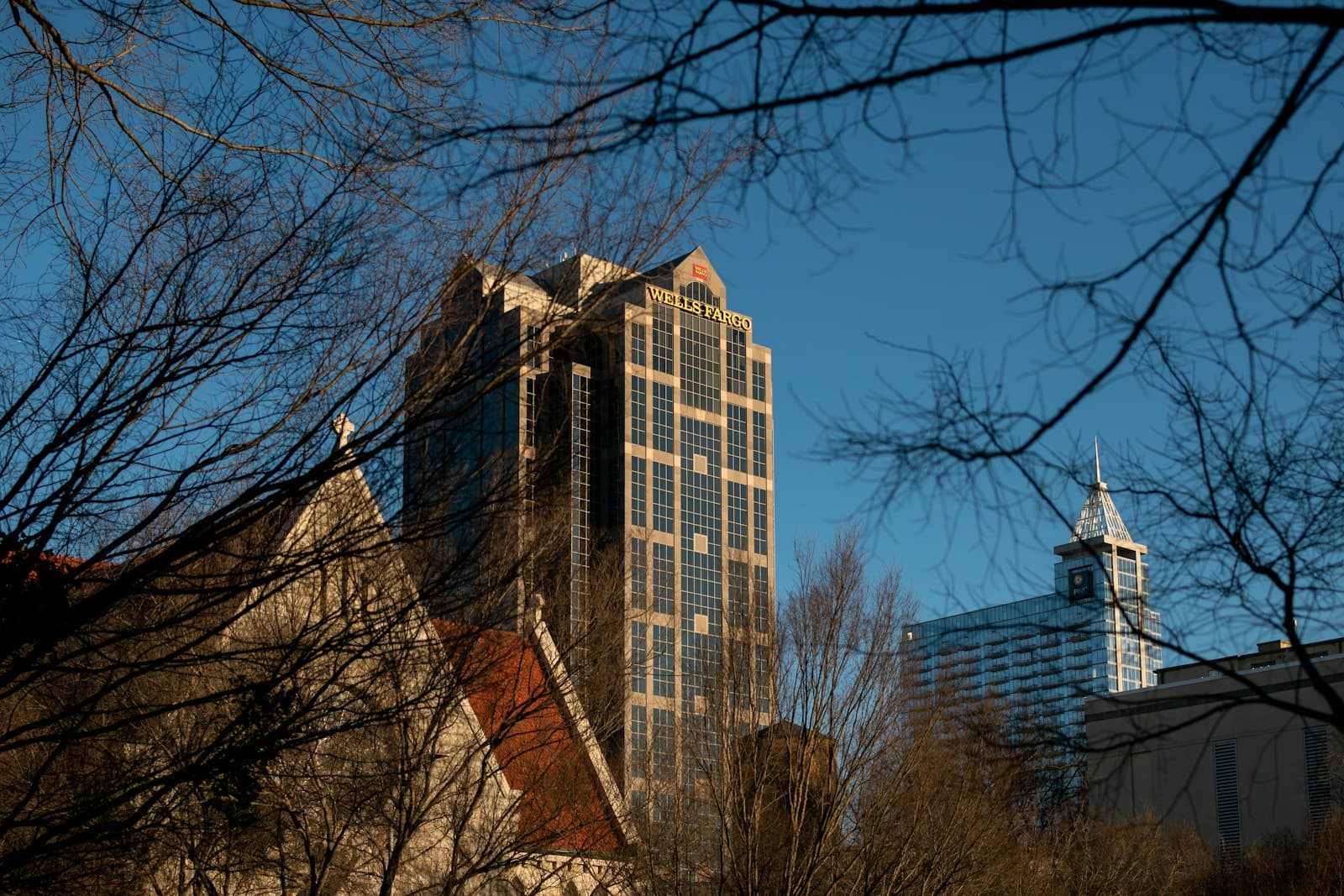 Raleigh, North Carolina cityscape and street view