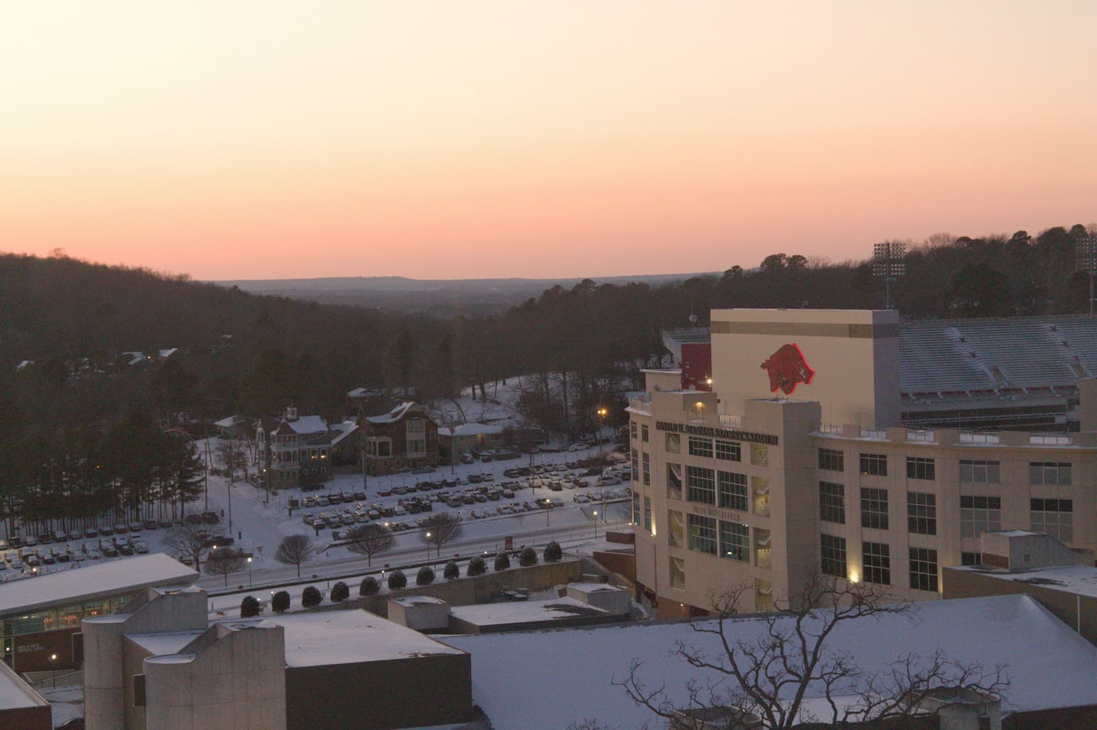 Fayetteville, North Carolina cityscape and street view
