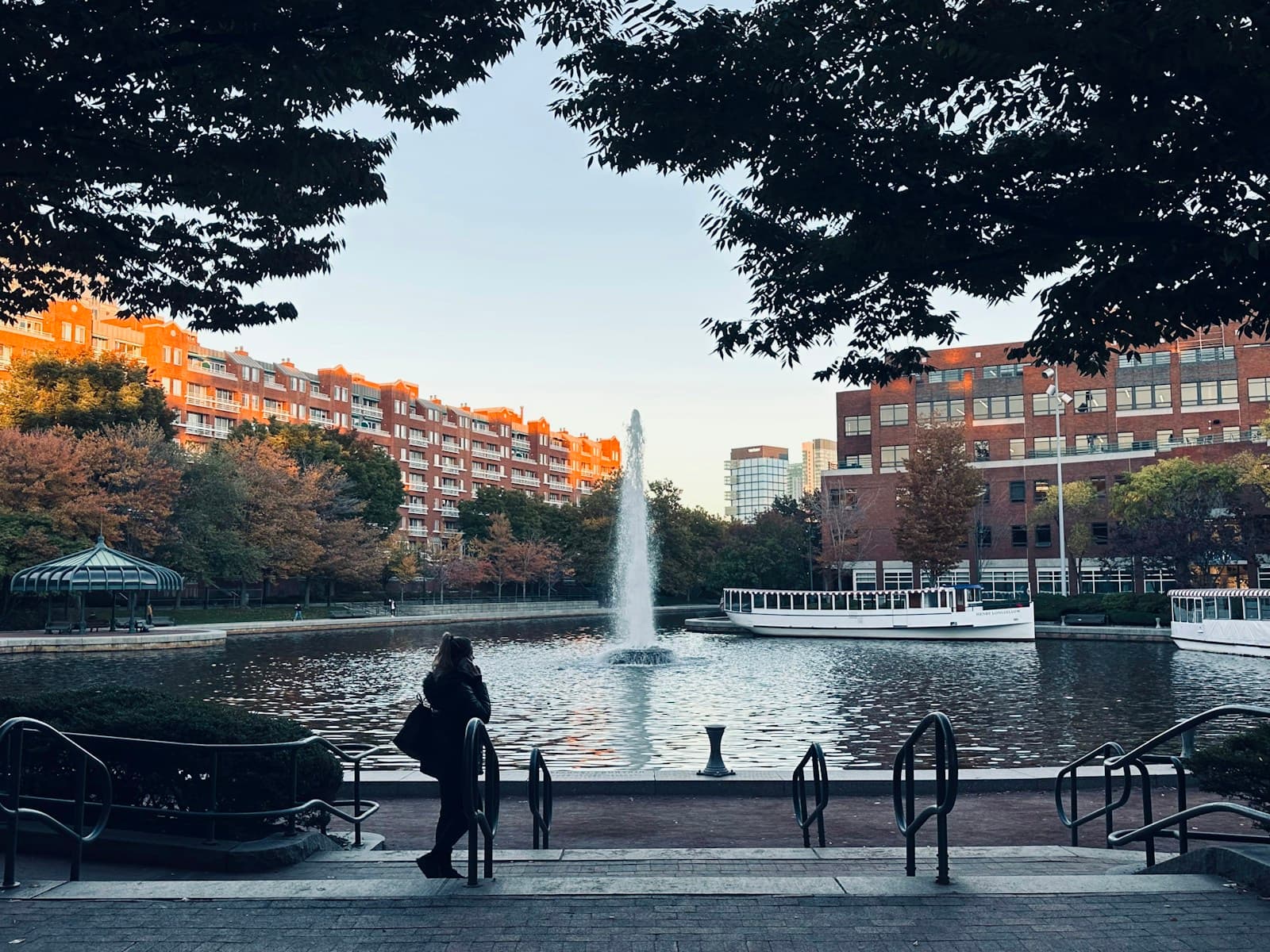 Cambridge, Massachusetts cityscape and street view
