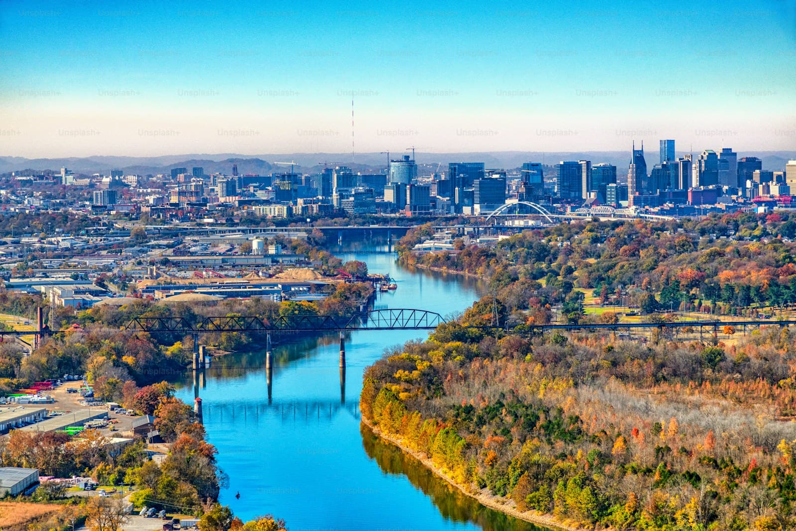 Durham, North Carolina cityscape and street view