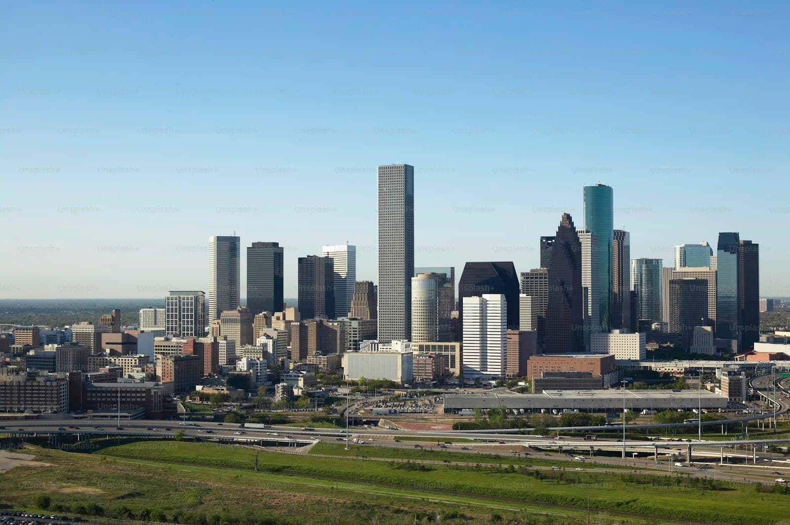 Irving, Texas cityscape and street view
